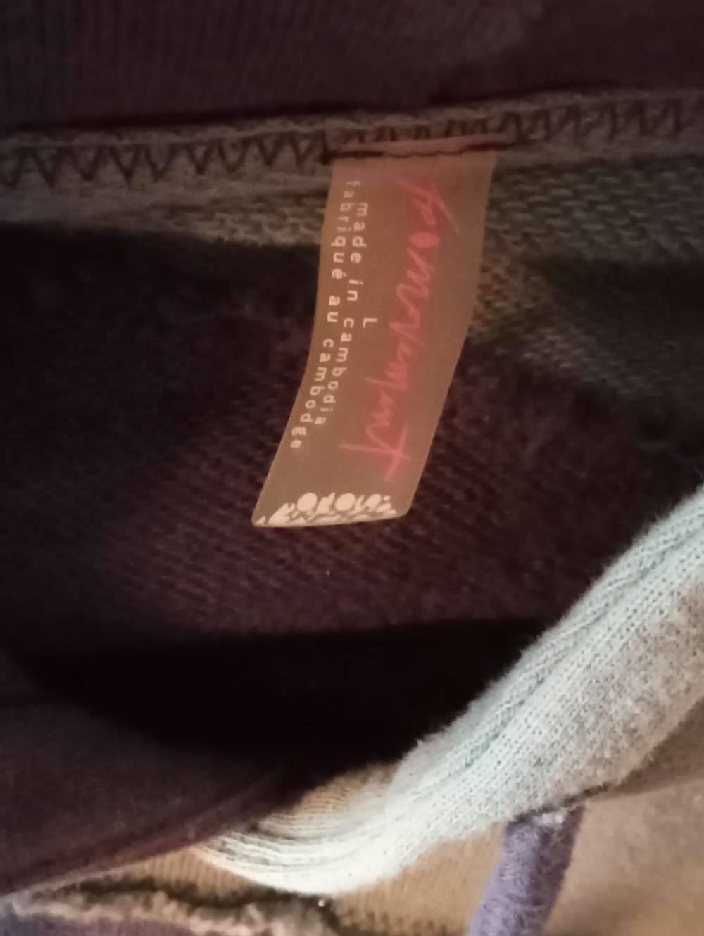 FP Movement by Free People Colorblock Hooded Sweatshirt in Navy and Charcoal - Picture 8 of 10